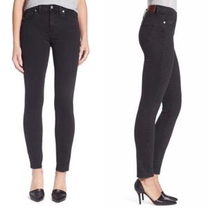 Madewell 9” High Riser Skinny Jeans Denim Black Women’s 24